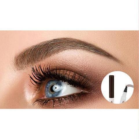 Waterproof Natural Eyebrow Pen Four-claw Eye Brow Tint Fork Tip Eyebrow Tattoo Pencil- Krispfy.com