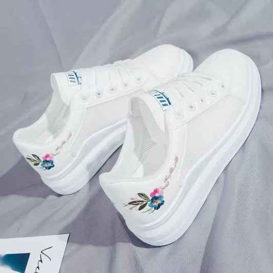 Krispfy Orignals USA - Women's Net Shoes Breathable White Shoes Women