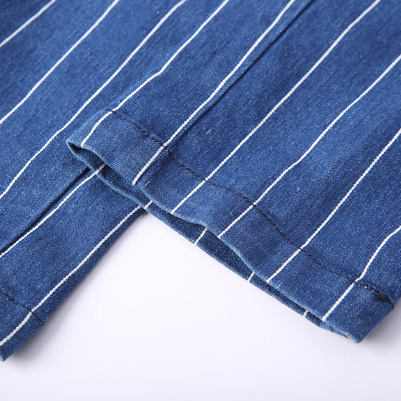 Illuminati Stretch striped jeans