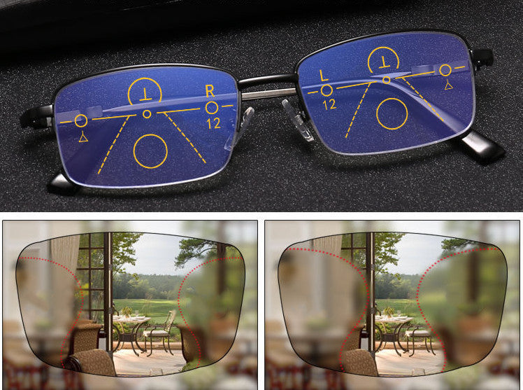 Long Distance Dual-use Presbyopia Glasses For Men
