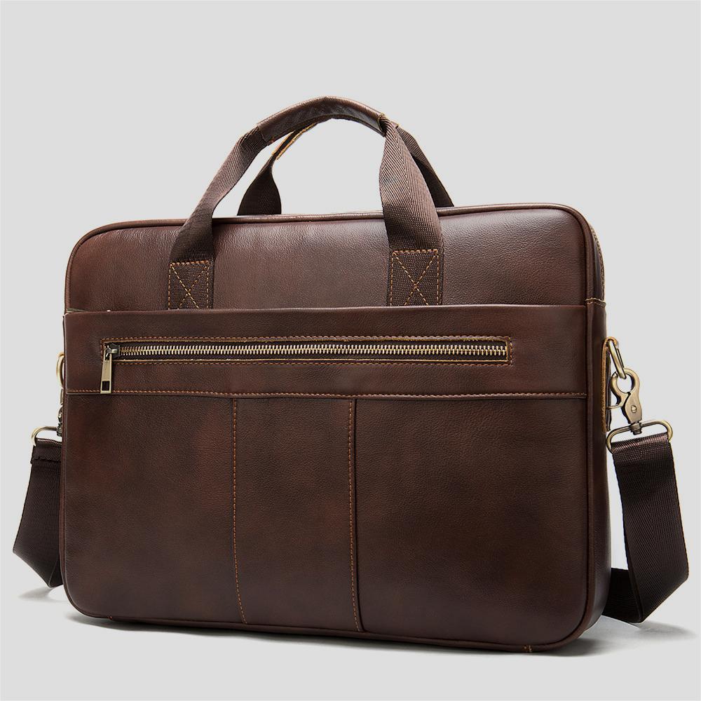 Krispfy Orignals - Men's Leather Briefcase I Business Men's Bag - 43e