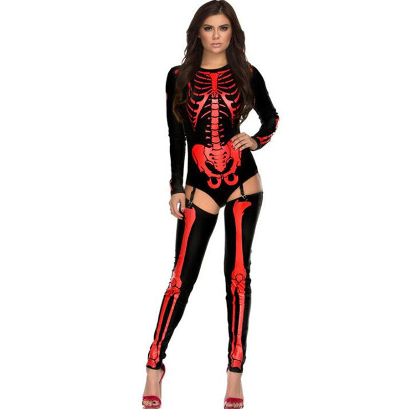 Krispfy.com - Orignals Halloween Cosplay Costume Skull Zombie Uniform