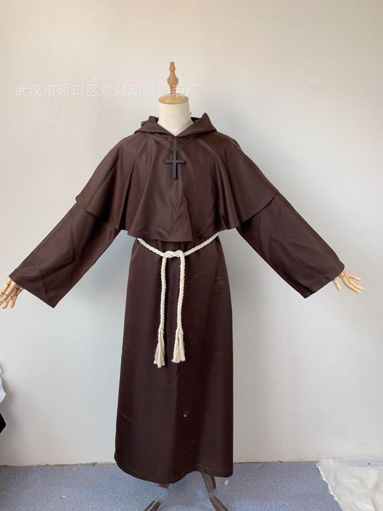 Krispfy.com - Medieval Monk Clothes Monk Robe Wizard Clothes Priest Clothes