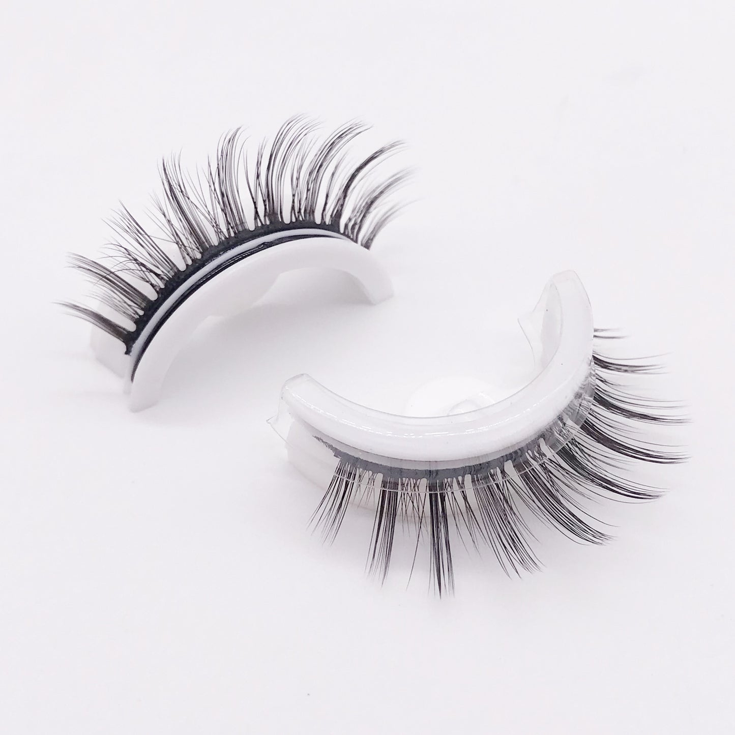 Reusable 3D Mink Lashes Natural False Eyelash - Krispfy.comes Self Adhesive Fake Glue Free Makeup Eyelash Extension Silk