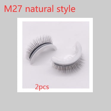 Reusable 3D Mink Lashes Natural False Eyelash - Krispfy.comes Self Adhesive Fake Glue Free Makeup Eyelash Extension Silk