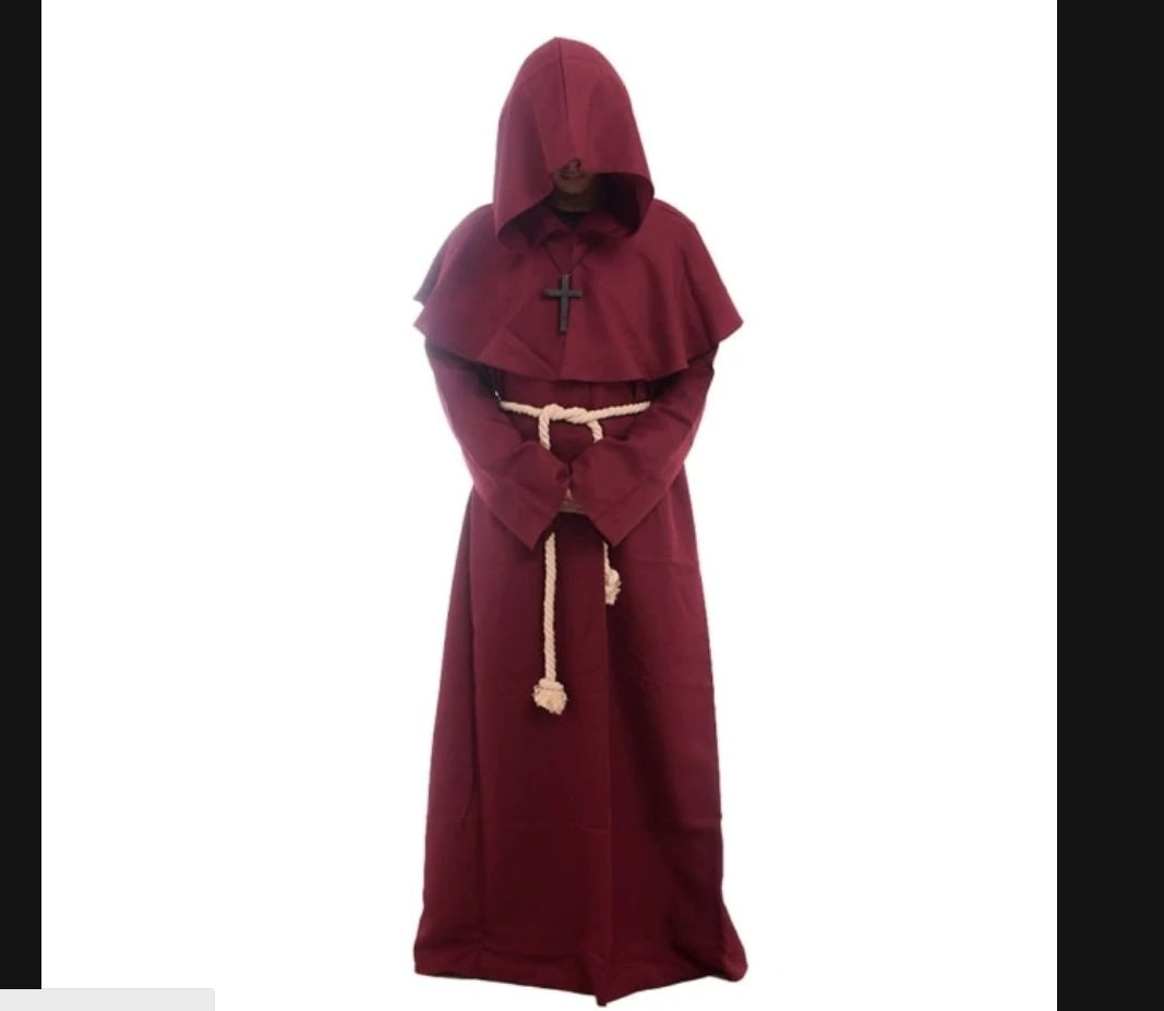 Krispfy.com - Medieval Monk Clothes Monk Robe Wizard Clothes Priest Clothes