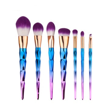 Krispfy 7 makeup brushes, makeup tools, diamond makeup brush foundation brush
