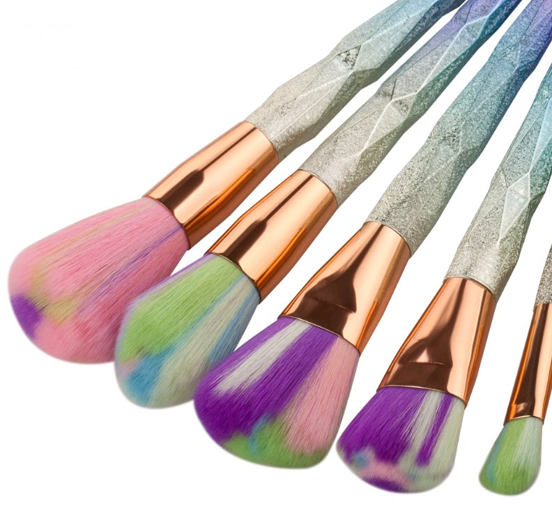 Krispfy 7 makeup brushes, makeup tools, diamond makeup brush foundation brush