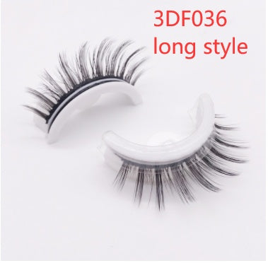 Reusable 3D Mink Lashes Natural False Eyelash - Krispfy.comes Self Adhesive Fake Glue Free Makeup Eyelash Extension Silk