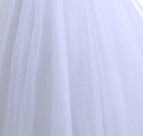Krispfy.com Retro round Neck Sexy Little Tail Bridal Wedding Dress