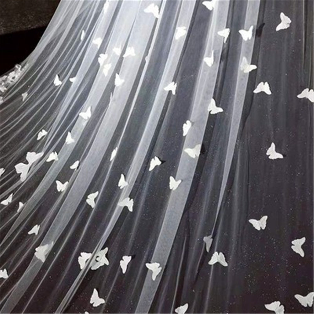 Krispfy.com Starry Sky Veil Bridal Wedding Dress