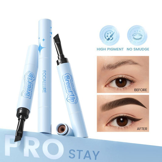 2 In 1 3D Eyebrow Gel Cream Eyeliner Pencil 3 Colors Waterproof Long-lasting Eyebrow Pomade Enhancers Makeup Cosmetics - Krispfy.com