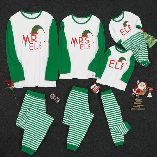 Home Clothes Pajama Suit Christmas Parent-child