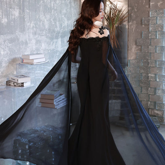 Krispfy.com Black Evening Dress For Women With A High-end Feel