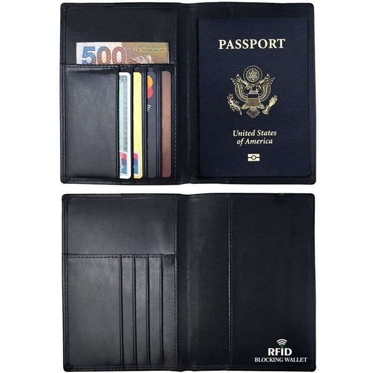 Krispfy Orignals - RFID Anti Magnetic Passport Holder Leather ID Case