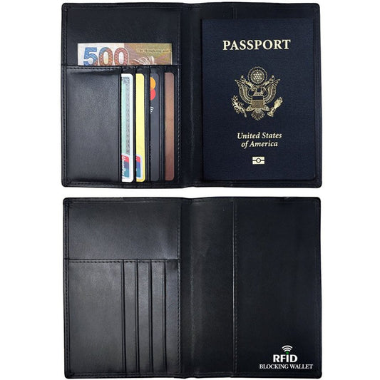 Krispfy Orignals - RFID Anti Magnetic Passport Holder Leather ID Case