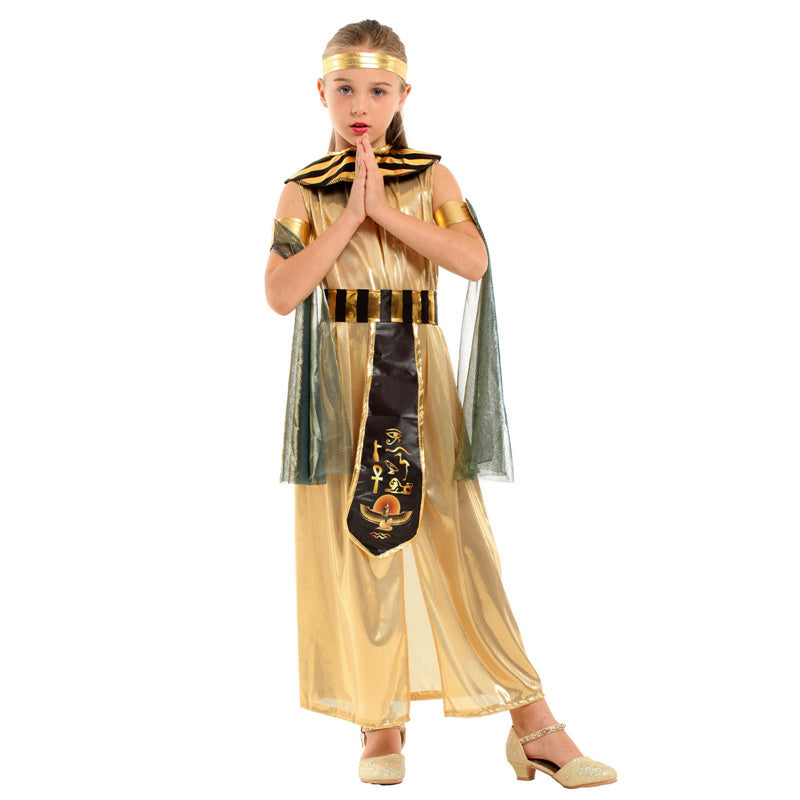 Krispfy.com Halloween Cosplay Costume I Masquerade Cleopatra Costumes I  Indian Queen Princess Costumes