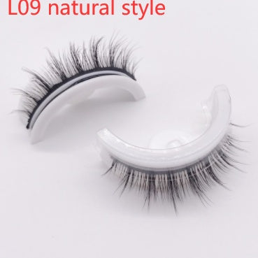 Reusable 3D Mink Lashes Natural False Eyelash - Krispfy.comes Self Adhesive Fake Glue Free Makeup Eyelash Extension Silk