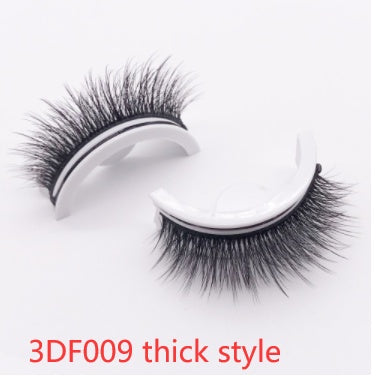 Reusable 3D Mink Lashes Natural False Eyelash - Krispfy.comes Self Adhesive Fake Glue Free Makeup Eyelash Extension Silk