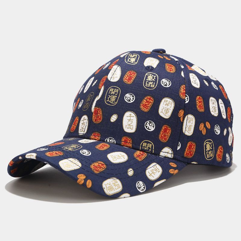 Spring And Summer Baseball Caps For Men And Women Korean Style Floral