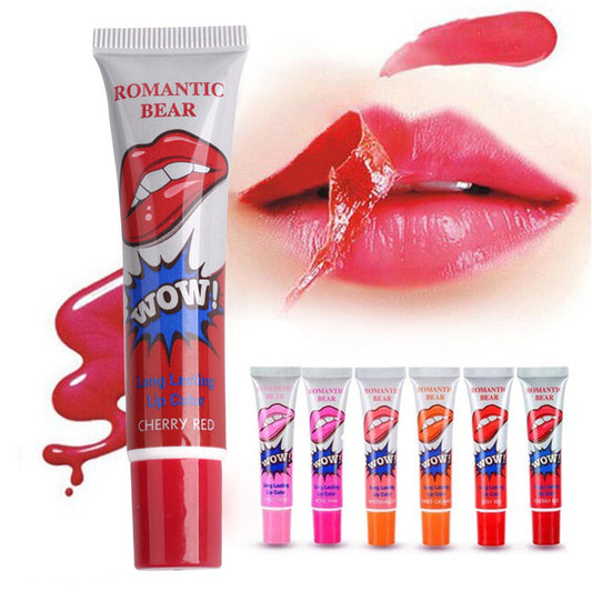Krispfy Cosmetics Amazing 6 Colors Peel Off Liquid Lipstick Waterproof Long Lasting Lip Gloss Mask Moisturizer Makeup Tear Pull Lip Lint Cosmetic