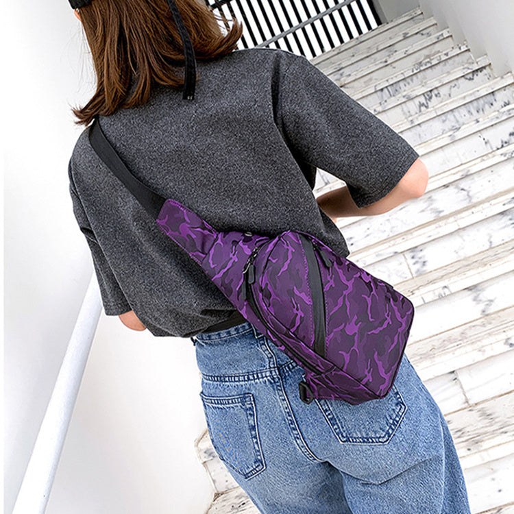 Krispfy Orignals - Camouflage Chest Bags Men With Headphone Hole