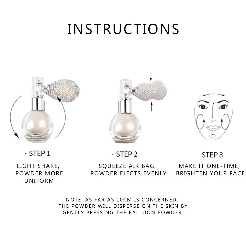 Spray Brightening Glitter Powder Body Powder Highlighter- Krispfy.com