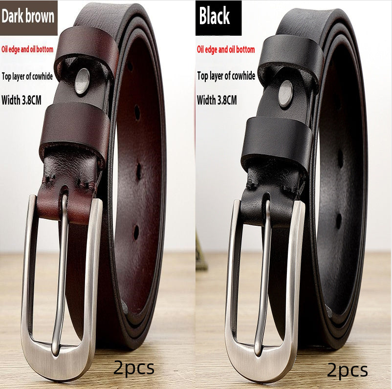 First Layer Cow Leather Belt Men