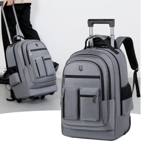 Krispfy Orignals - Trolley Backpack Ultra-light Trolley Bag Large Capacity Single-directional Wheel
