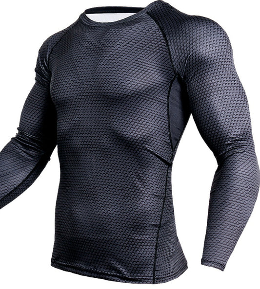Men Gym Running Shirt Quick Dry Breathable Fitness Sport Shirt