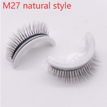 Reusable 3D Mink Lashes Natural False Eyelash - Krispfy.comes Self Adhesive Fake Glue Free Makeup Eyelash Extension Silk