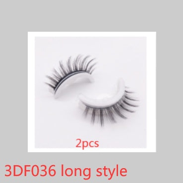 Reusable 3D Mink Lashes Natural False Eyelash - Krispfy.comes Self Adhesive Fake Glue Free Makeup Eyelash Extension Silk