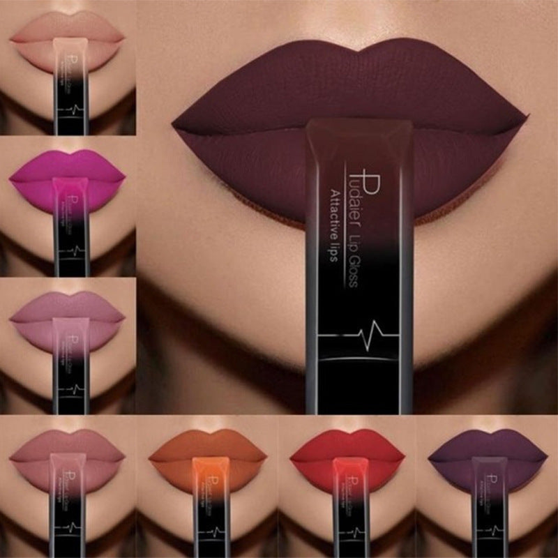 Makeup matte matte lip gloss lipstick- Krispfy.com