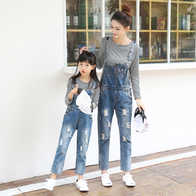 Denim overalls
