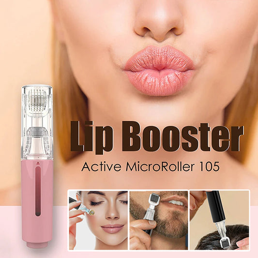 3 In 1 Lip Care Roller Needle Roller Lip Roller Beard Growth Roller Beard Hair Growth Roller Beard Treatment & Serum Applicant - Krispfy.com