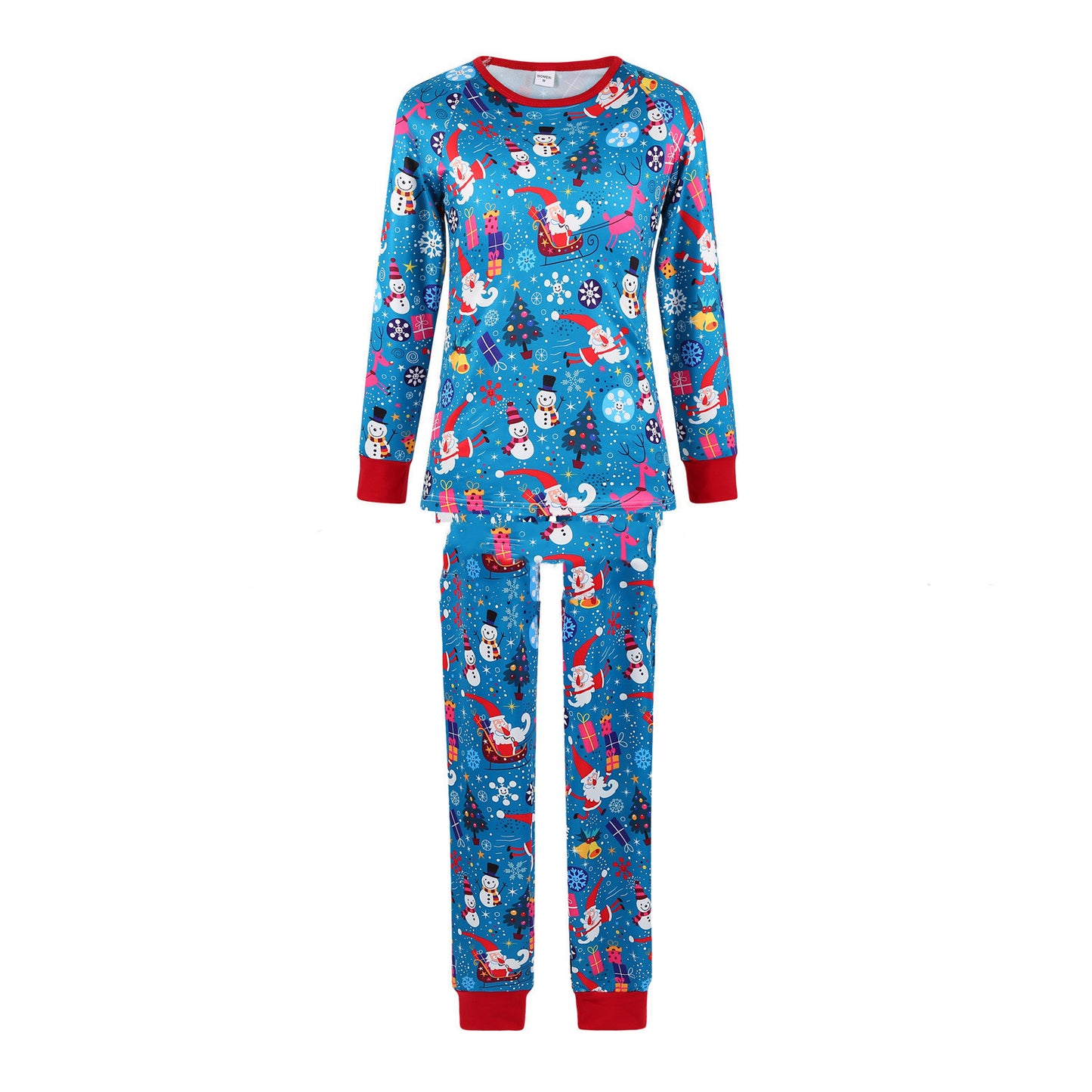 Parent-Child Christmas Pajamas Home Wear Suit Printing