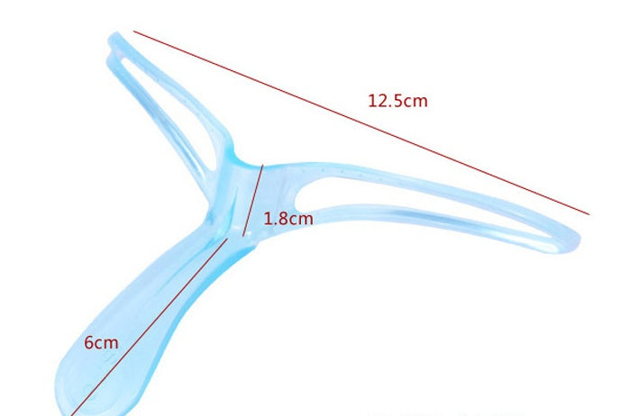 Krispfy Cosmetics 1pc Eyeliner Special Stencil Makeup Camb For Eyebrow Card