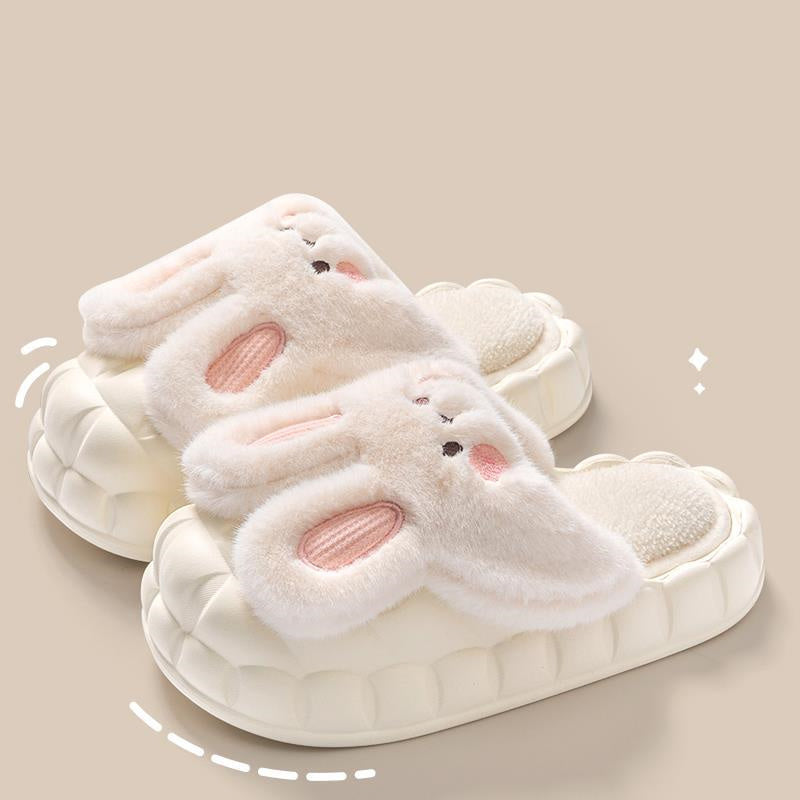 Krispfy Orignals USA - Cute Rabbit Shoes Winter Fuzzy Slippers