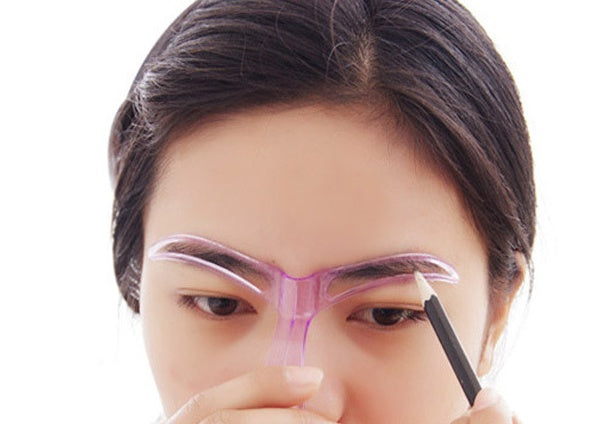 Krispfy Cosmetics 1pc Eyeliner Special Stencil Makeup Camb For Eyebrow Card