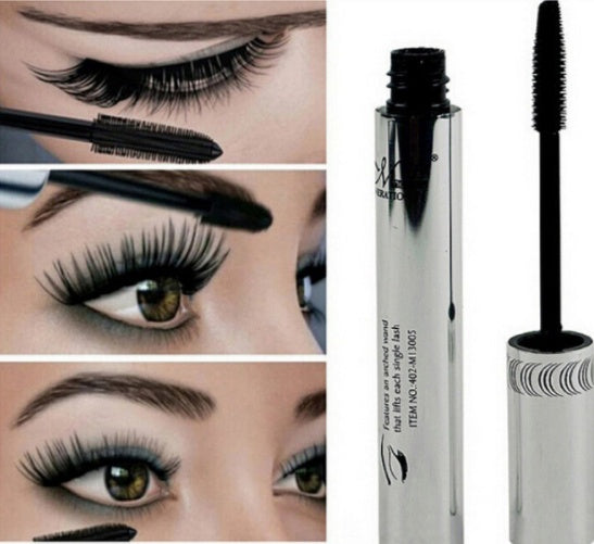 Long Curling Eyelash Extension Black Fiber Mascara Eye Lashes Makeup- Krispfy.com