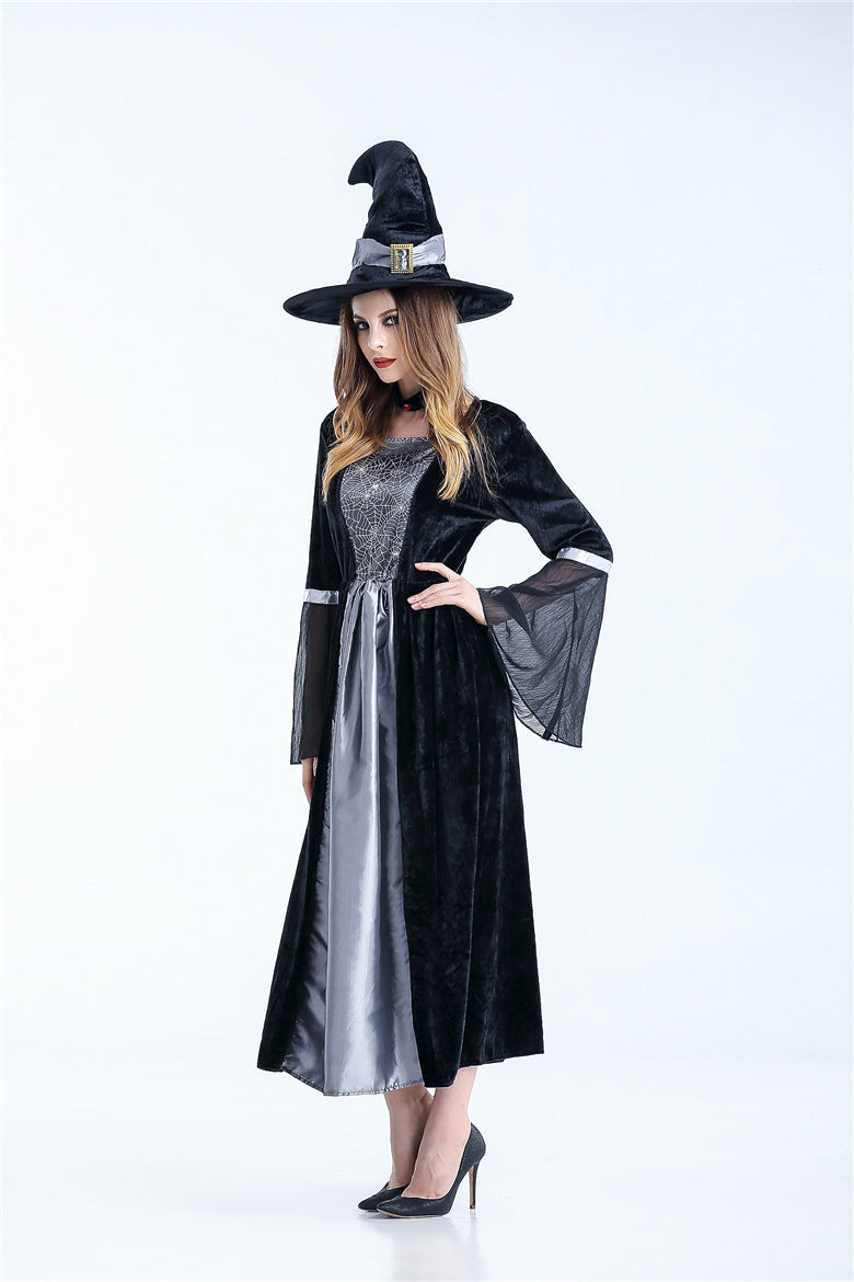 Krispfy.com Women Scary Witch Costumes Sorceress Cosplay Costume For Halloween Carnival Fancy Dress Women Magic Moment Costume - Hot Sale