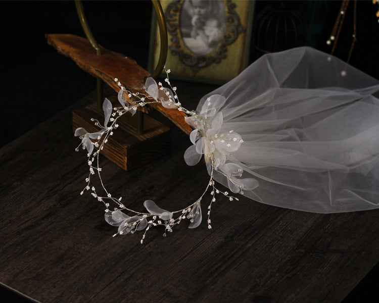 Krispfy.com Bridal weath Veil Wedding Dress Accessories