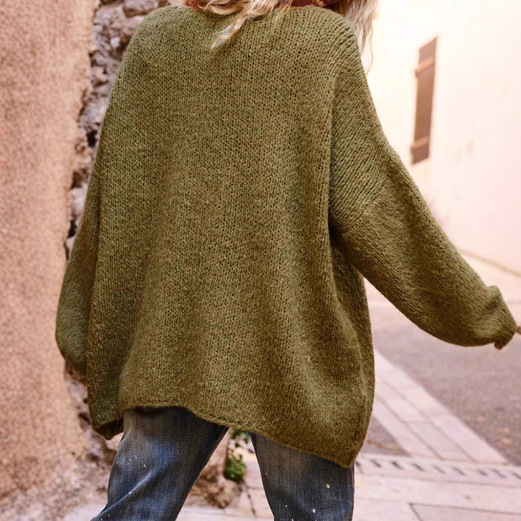 Women's Casual Loose Long-sleeved Pullover Sweater