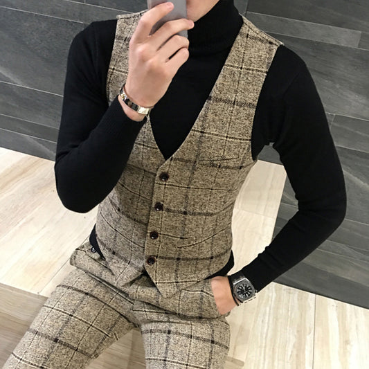 Krispfy Orignals - Thick Slim Fit Plaid Suits