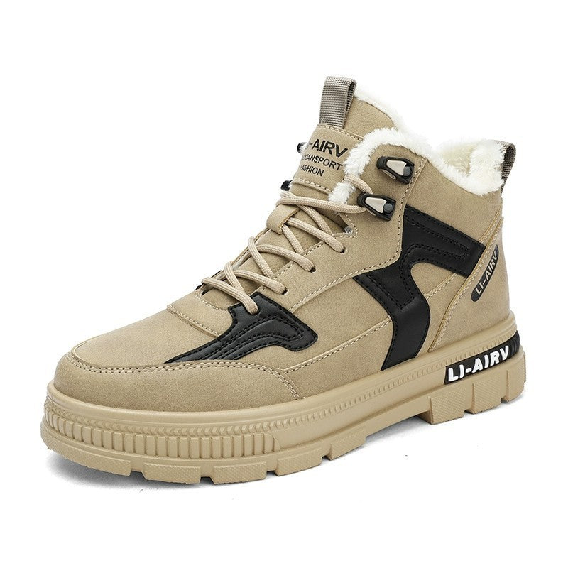 Krispfy Orignals USA - Velvet Warm Ankle Boots Men I Casual Walking/Running Flat Shoes