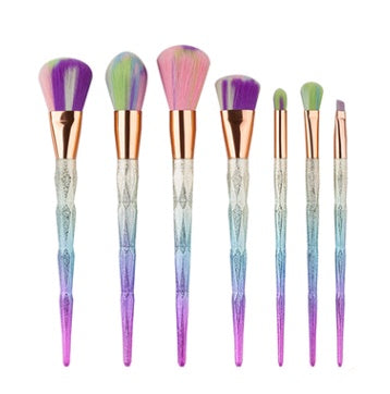 Krispfy 7 makeup brushes, makeup tools, diamond makeup brush foundation brush