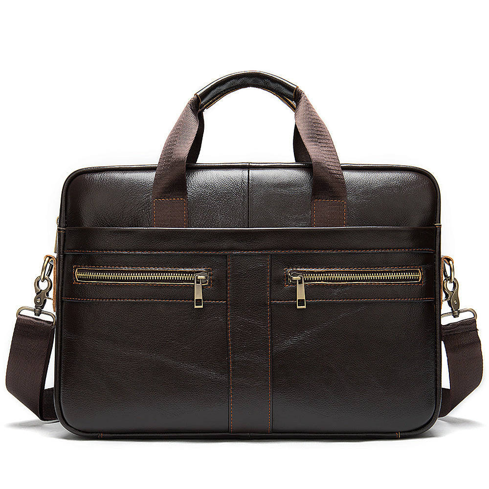 Krispfy Orignals - Men's Leather Briefcase I Business Men's Bag - 43e