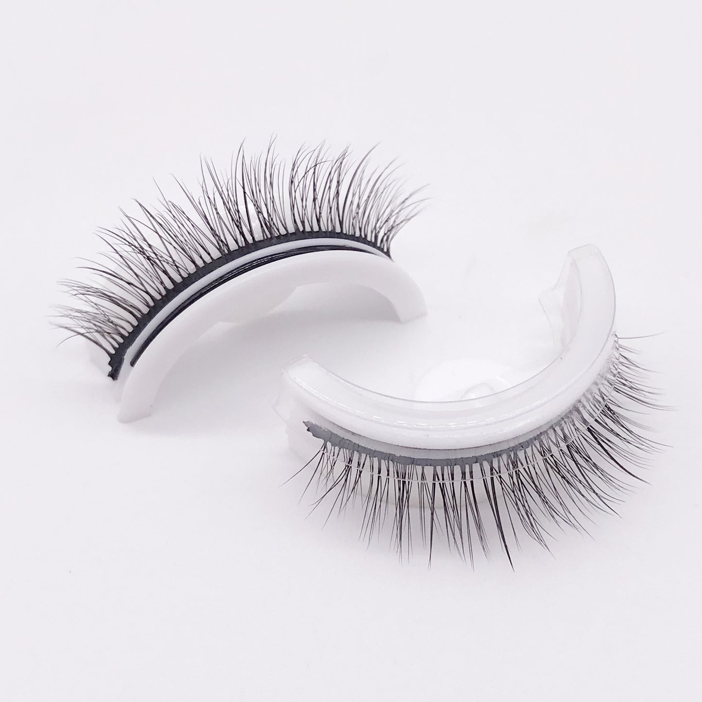 Reusable 3D Mink Lashes Natural False Eyelash - Krispfy.comes Self Adhesive Fake Glue Free Makeup Eyelash Extension Silk