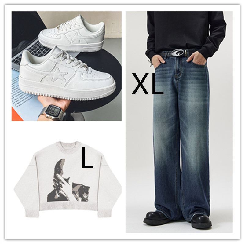 Krispfy Orignals USA - Thick Soled White Casual Sneakers For Men