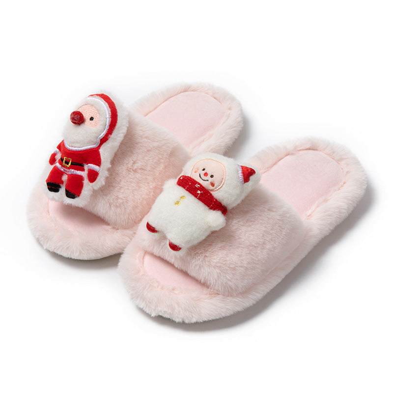 Krispfy Orignals USA - Christmas Shoes I Santa Claus Warm Furry Slippers Women